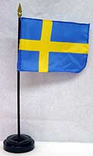 Swedish Flag with Stand Swedish Flag with Stand