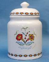 Swedish Flower Cookie Jar