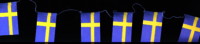 Swedish Flag Garland