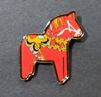 Dala Horse Lapel Pin