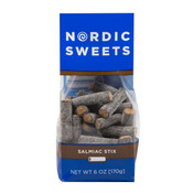 Nordic Sweets - Salty Licorice Salmiac Heksehyl Stix - 6 oz bag - More Details