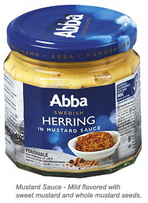 ABBA Herring in Mustard Sauce - Senapssill - 8.1 oz. jar