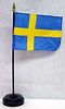 Swedish Flag with Stand - More Details