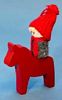 Ornament - Tomte Boy on Horse - More Details