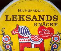 Leksands Brown Baked Knckebrd - Round Crispbread