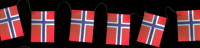 Norwegian Flag Garland Norwegian Flag Garland