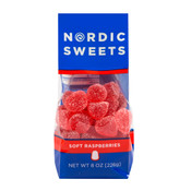 Nordic Sweets - Soft Raspberries(Gel Hallon) in 8 oz bag.