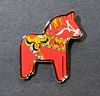 Dala Horse Lapel Pin - More Details